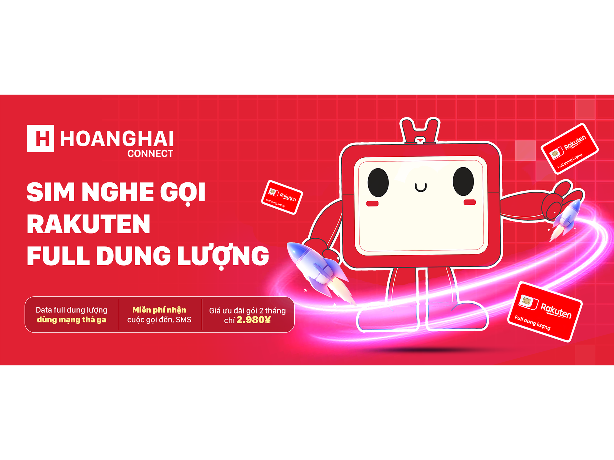 SIM NGHE GỌI FULL DUNG LƯỢNG RAKUTEN: LƯỚT MẠNG THẢ GA - KHÔNG LO VỀ GIÁ!