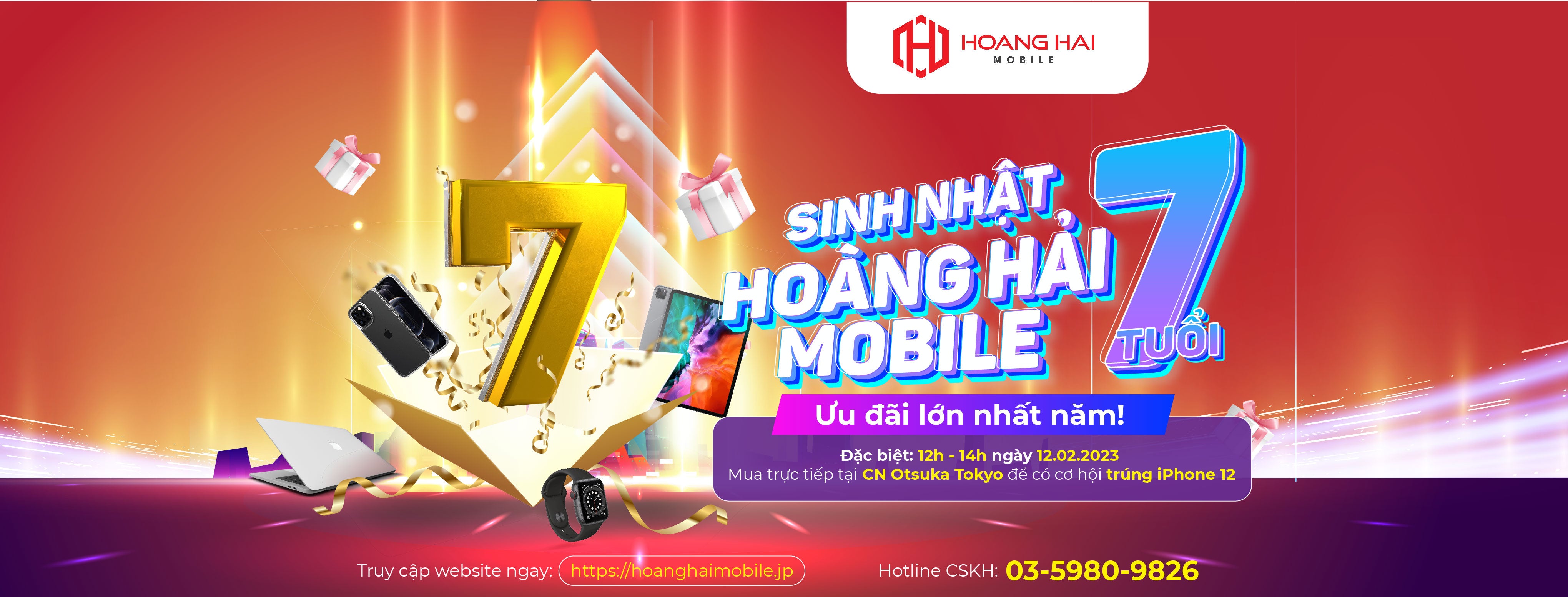 Sinh nhật Hoàng Hải Mobile 7 tuổi - Bùng nổ ưu đãi!
