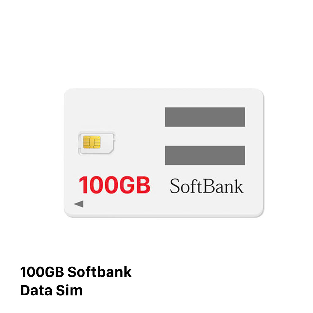 Sim data softbank 100GB Cước 2980¥