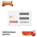 Sim data softbank 100GB Cước 2980¥