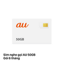 AU Unlimited Call Sim I Data 50GB Fee 3980¥ - Free wireless headset 
