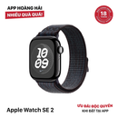 Apple watch SE2 44mm GPS Midnight Aluminum Case / Black Blue Nike Sport Loop 98% battery 100% 