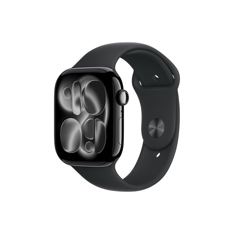 Apple Watch Series 11 GPS 42mm Original Jet Black Aluminum Case / Black Sport Band 