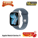 Apple Watch Series 11 GPS 46mm Nguyên Hộp Jet Black Aluminum Case / Blue Sport Band