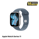 Apple Watch Series 11 GPS 46mm Nguyên Hộp Jet Black Aluminum Case / Blue Sport Band