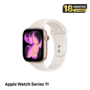 Apple Watch Series 11 GPS 46mm Nguyên Hộp Rose Gold Aluminum Case / Starlight Sport Band