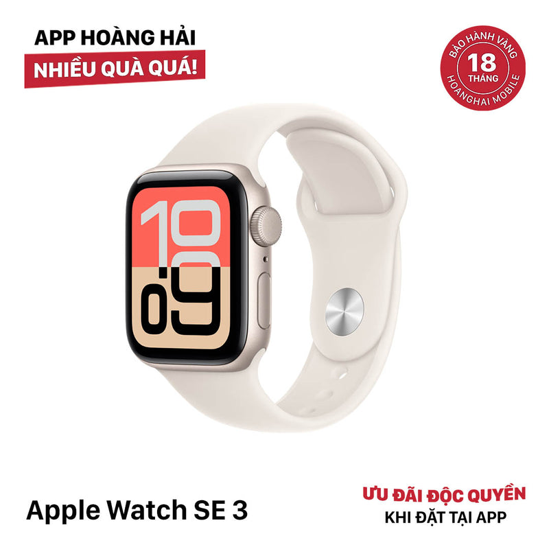 Apple Watch SE3 40mm GPS Starlight Aluminum Case/ Starlight Sport Band Original Box 