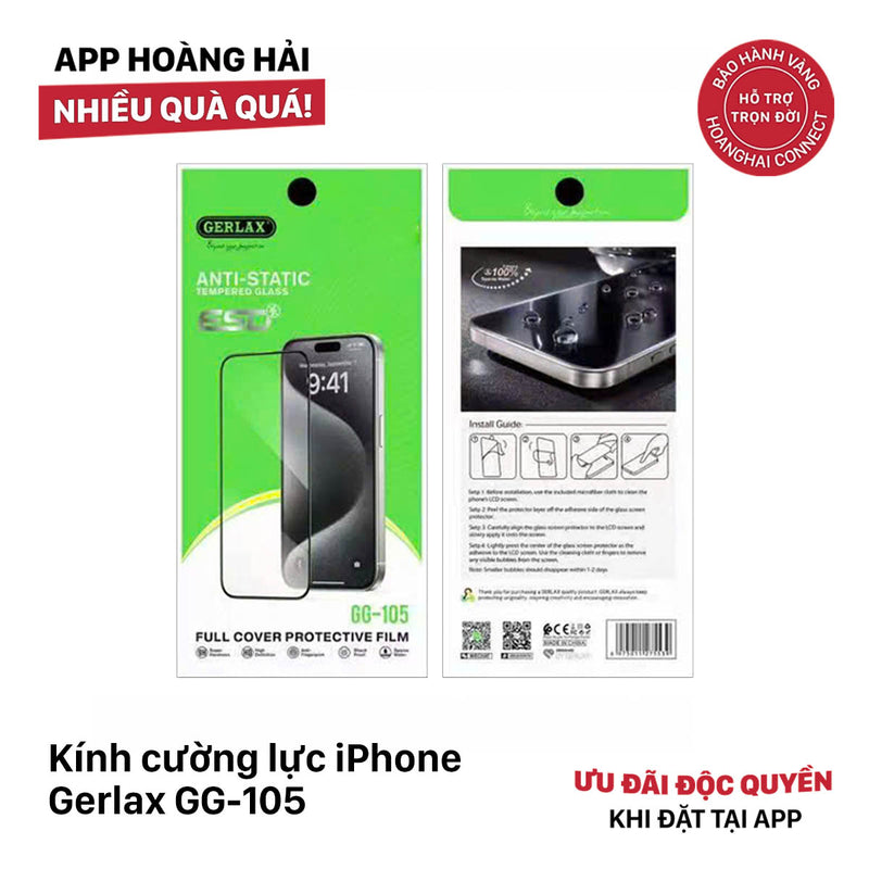 Gerlax GG-105 tempered glass 