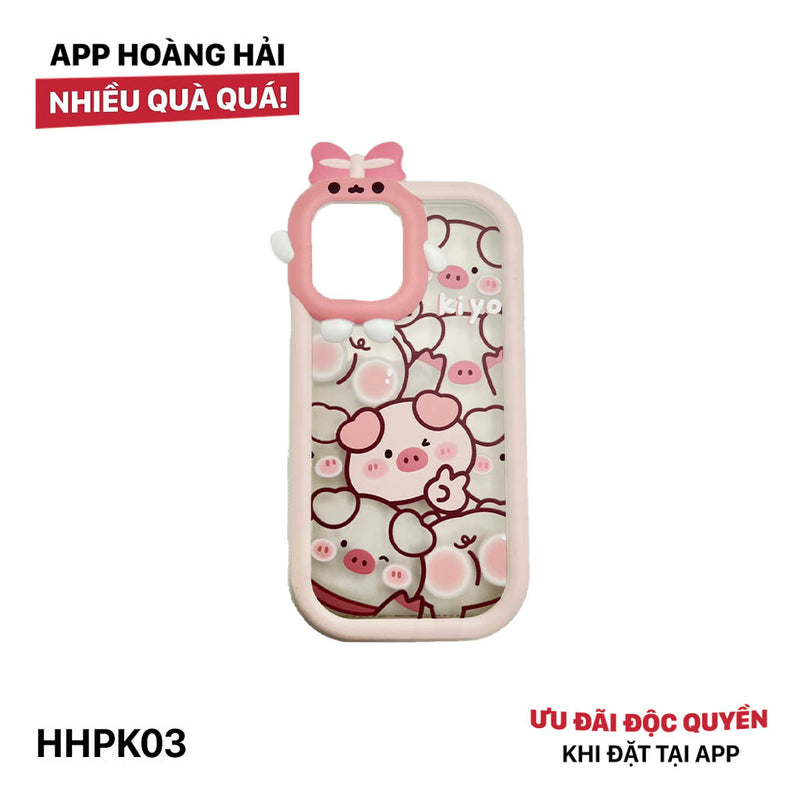 HHPK03 Cute pink pig case 