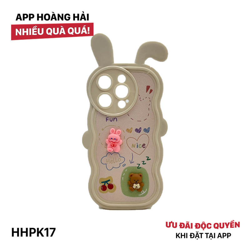 HHPK17 3D rabbit ear case 