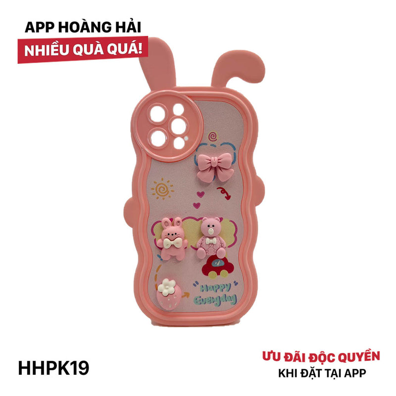 HHPK19 3D rabbit ear case 