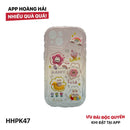 HHPK47 Wave-edged phone case with embossed charm 