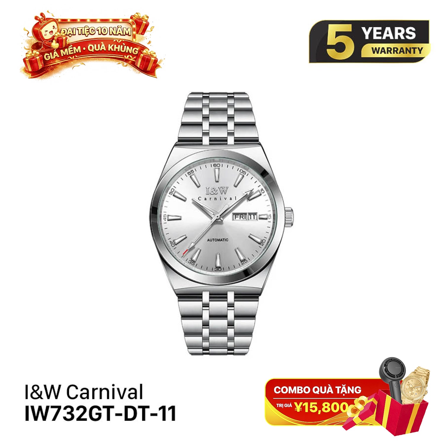 Đồng hồ cơ I&W Carnival Extraordinary Master IW732G