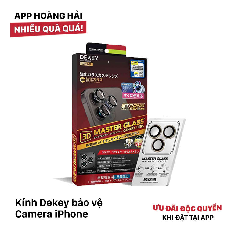 Dekey Glass protects iPhone Camera 