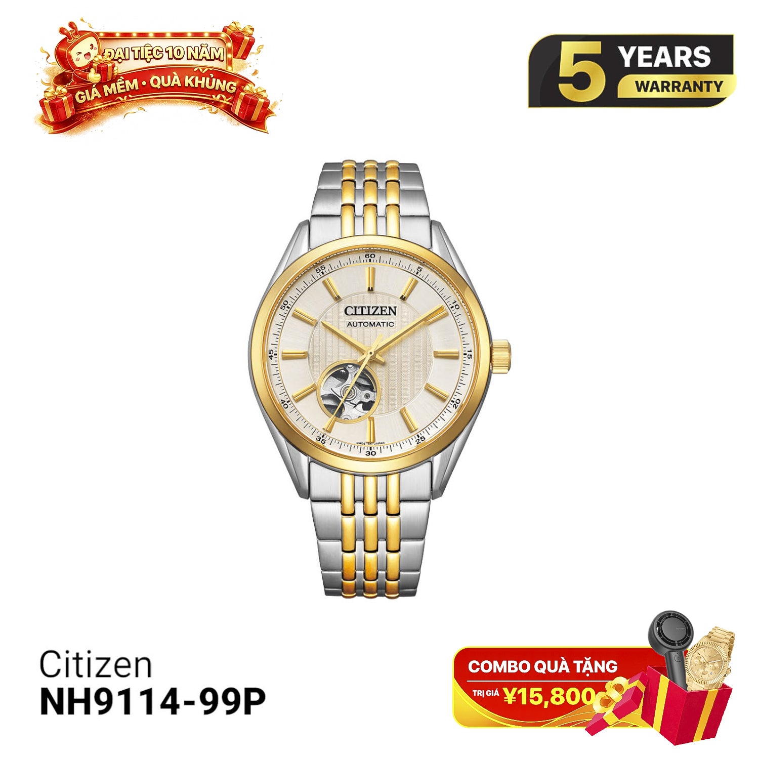 Đồng hồ cơ Citizen NH9114-99P