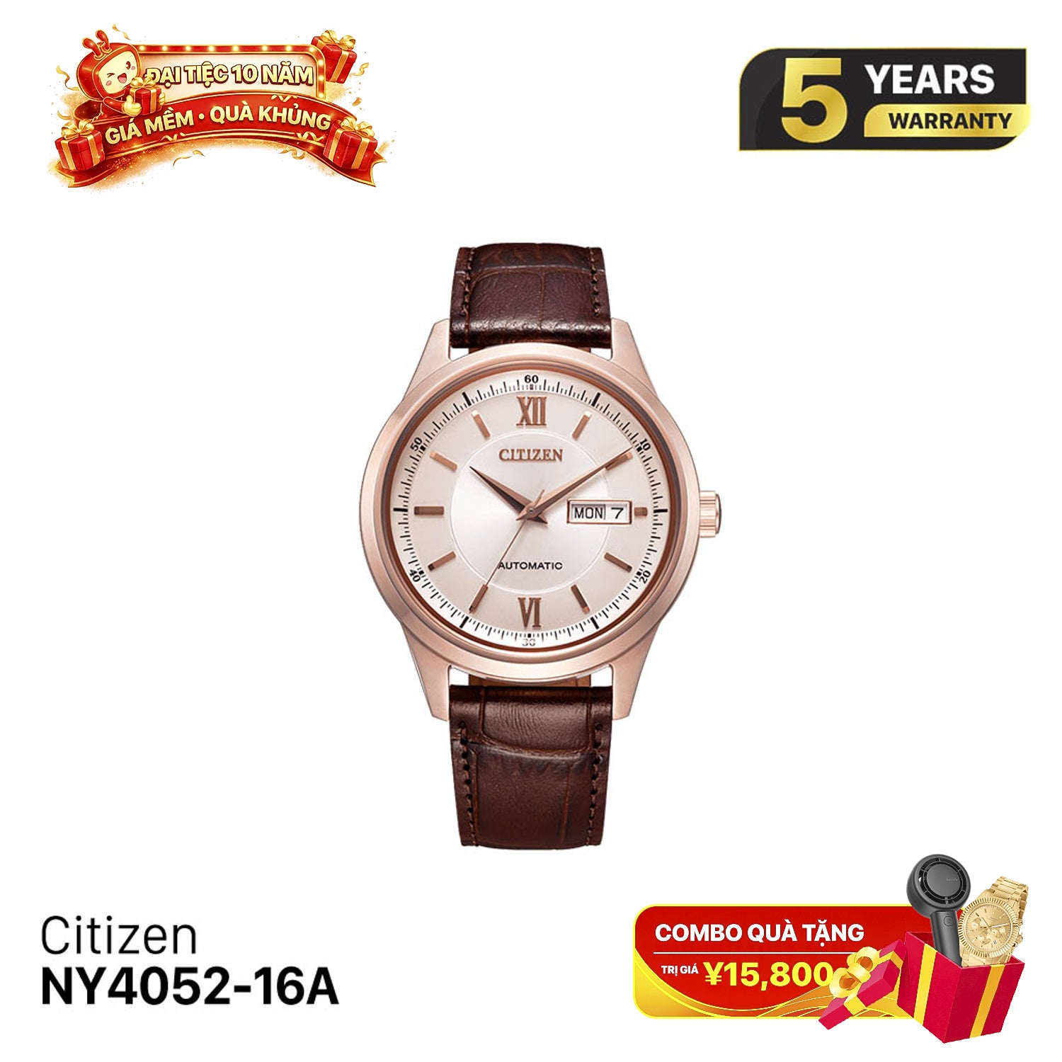 Đồng hồ cơ Citizen NY4052-16A - Nhận Order