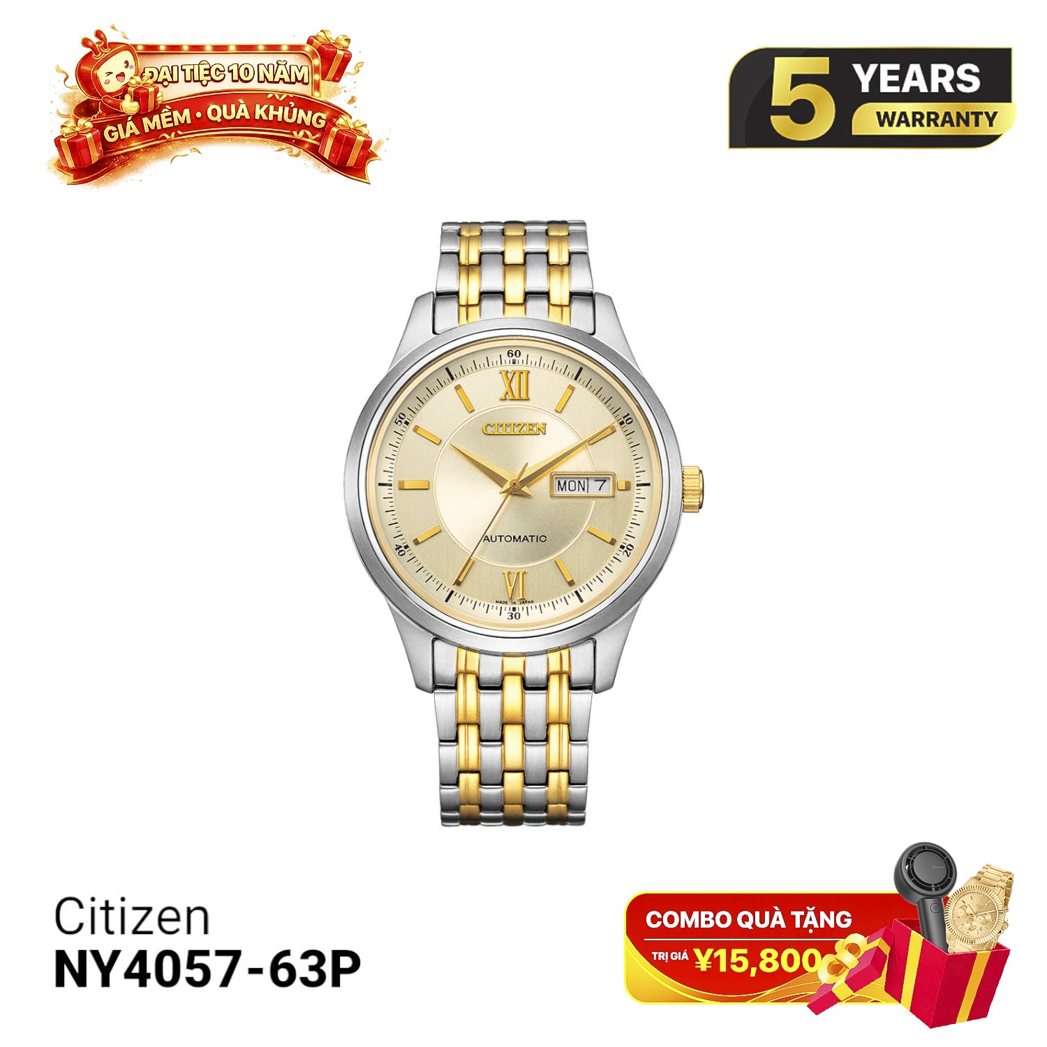 Đồng hồ cơ Citizen NY4057-63P