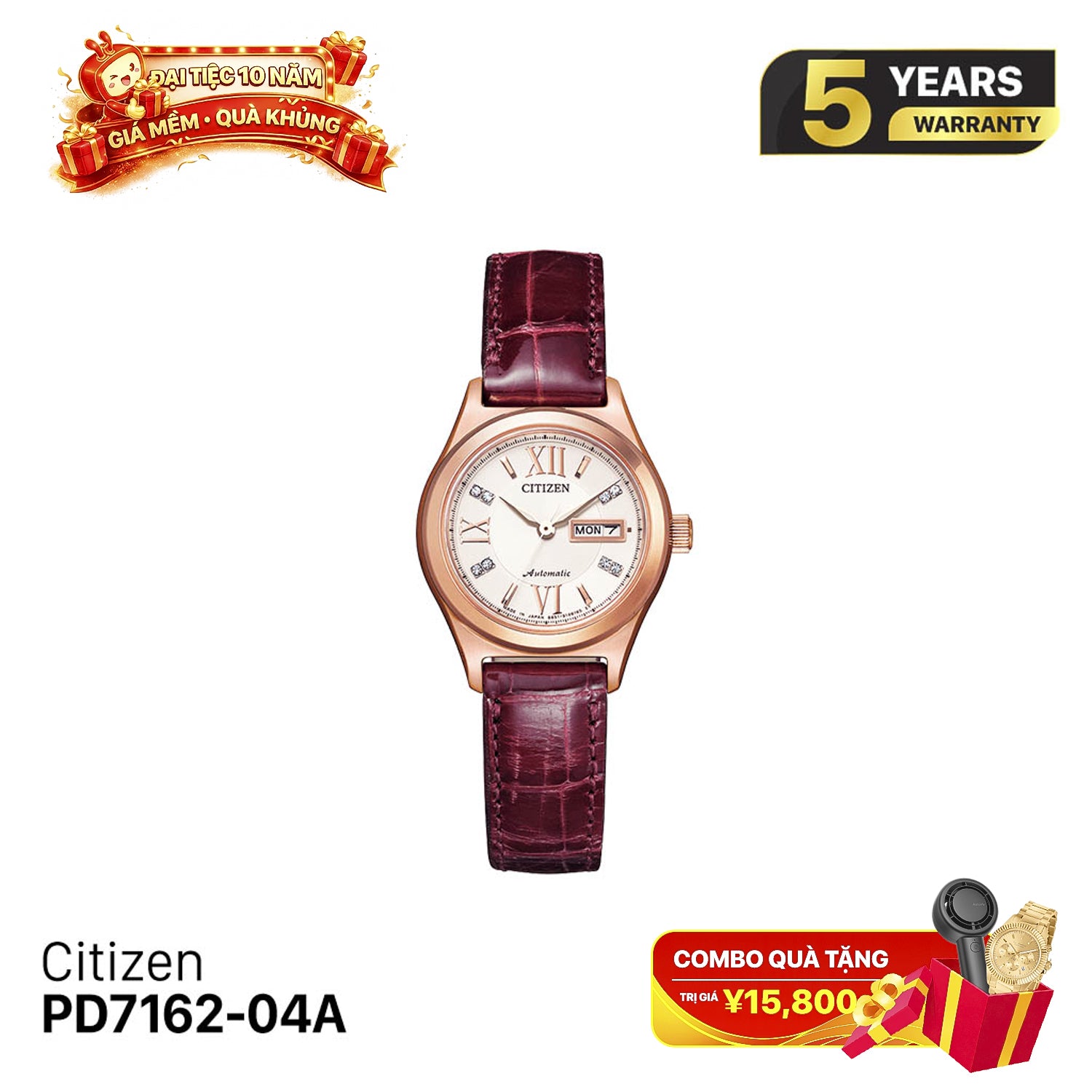 Đồng hồ cơ nữ Citizen PD7162-04A