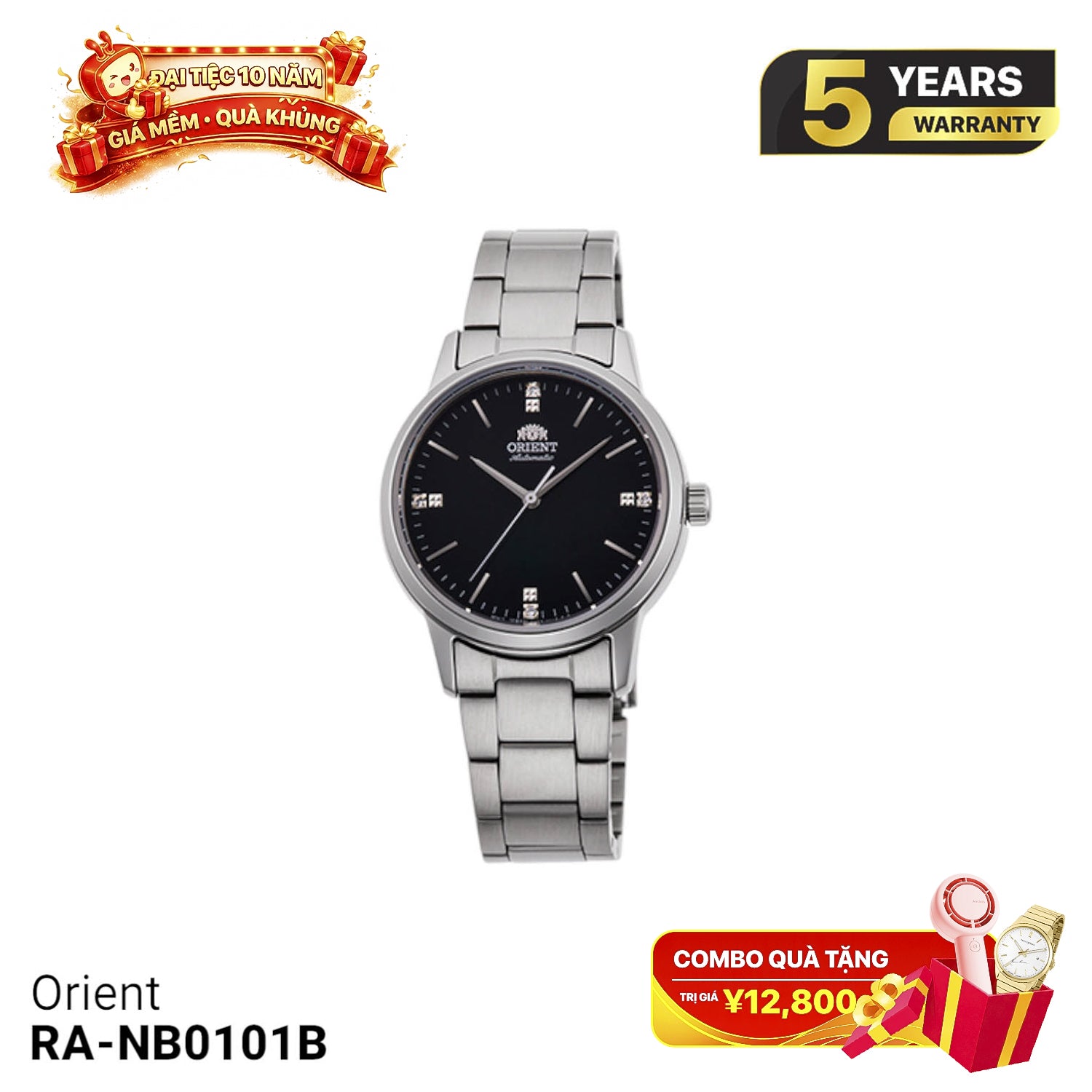 Đồng hồ cơ nữ Orient RA-NB0101B