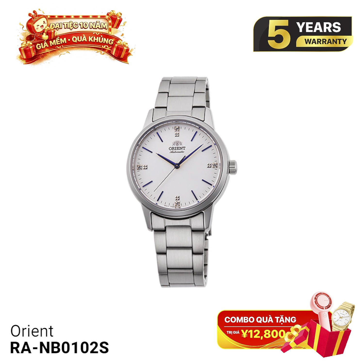 Đồng hồ cơ nữ Orient RA-NB0102S