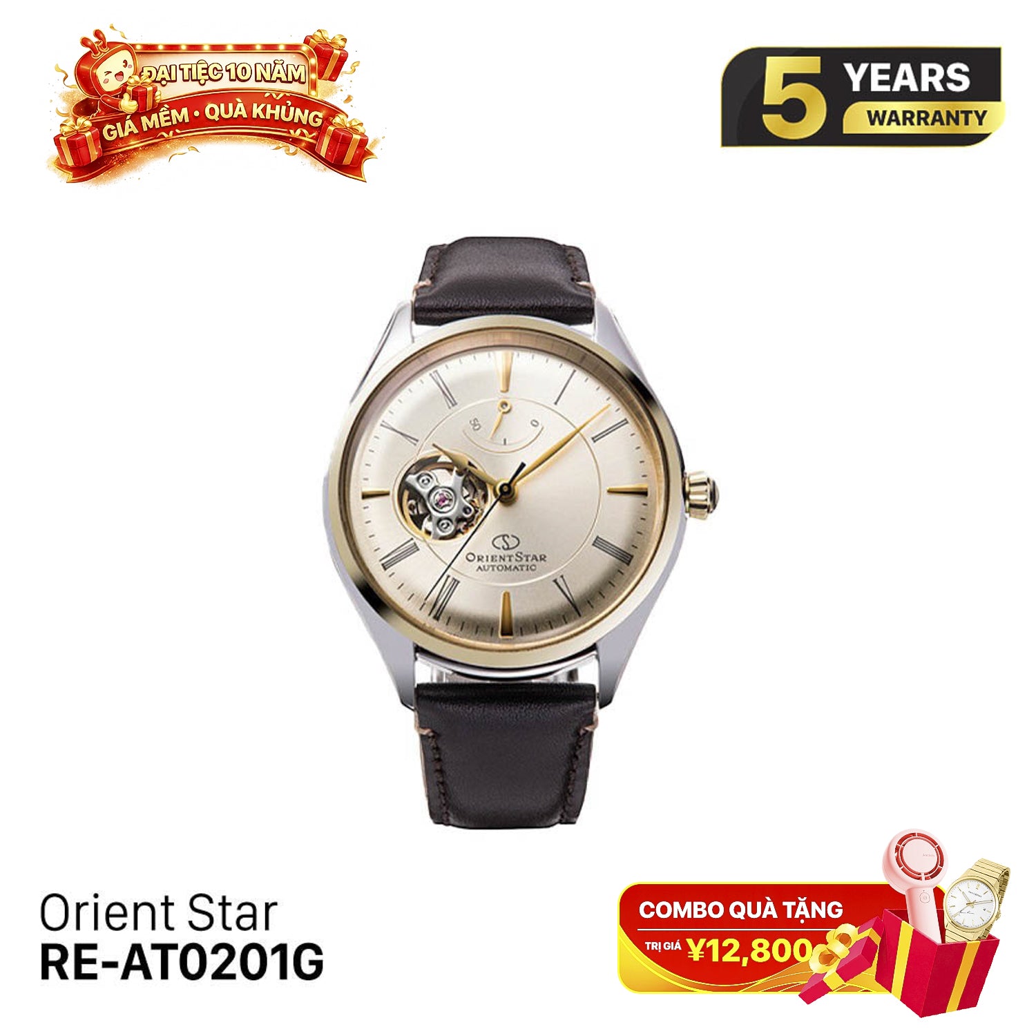 Đồng hồ cơ Orient Star Semi Skeleton RE-AT0201G (Bản quốc tế)