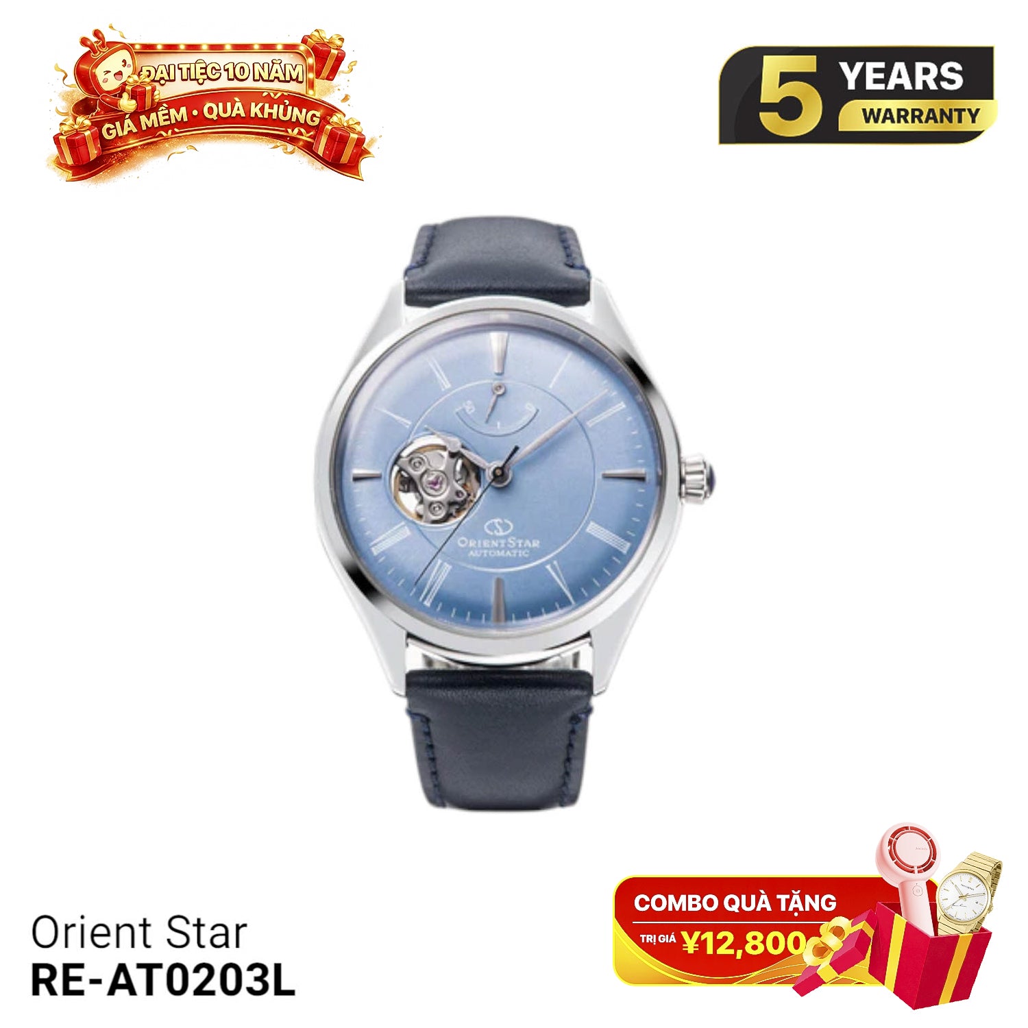 Đồng hồ cơ Orient Star Semi Skeleton RE-AT0203L (Bản quốc tế)