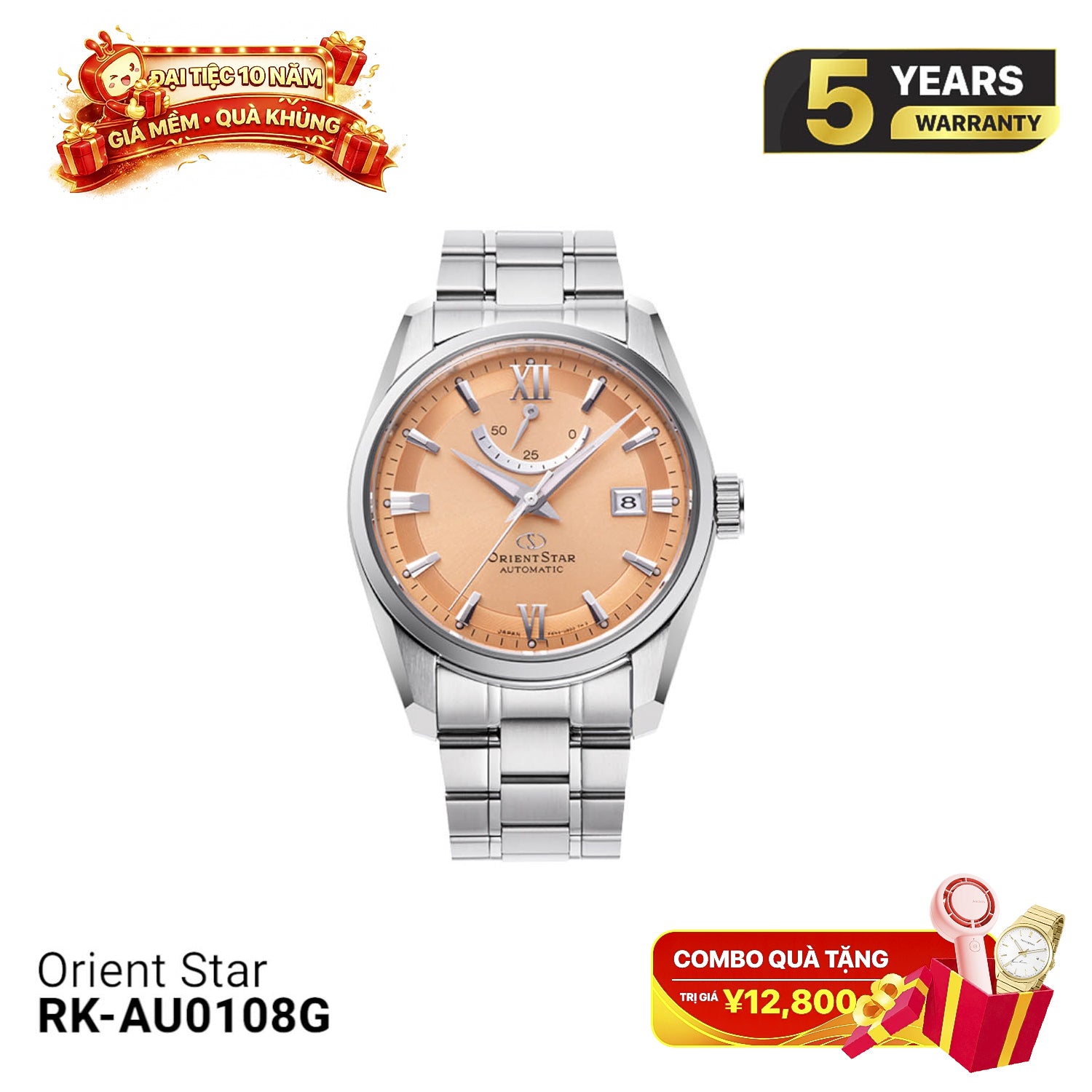 Đồng hồ cơ Orient Star Standard RK-AU0108G (Bản nội địa)