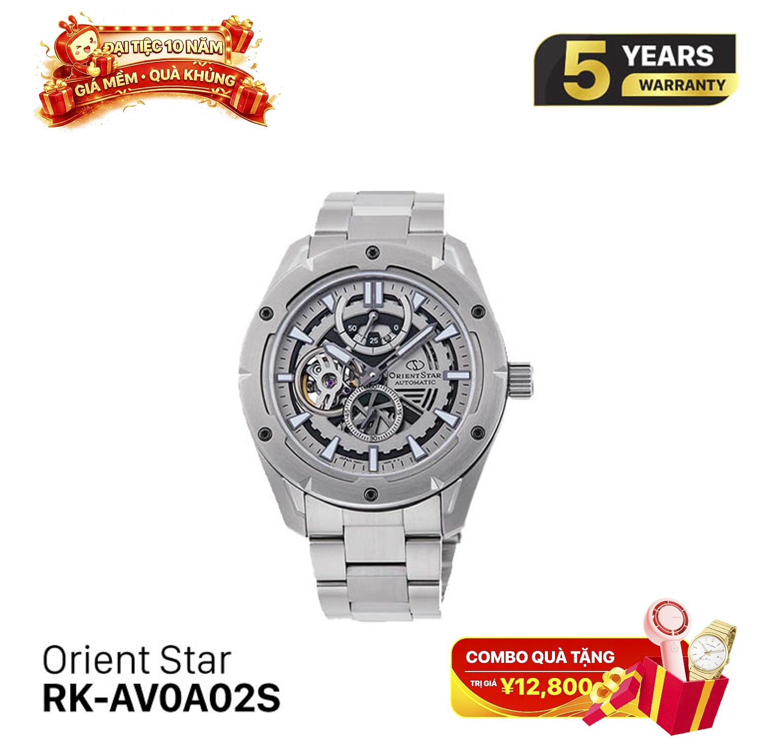Đồng hồ cơ Orient Star Avant-Garde Skeleton RK-AV0A02S (Bản nội địa) - Nhận Order