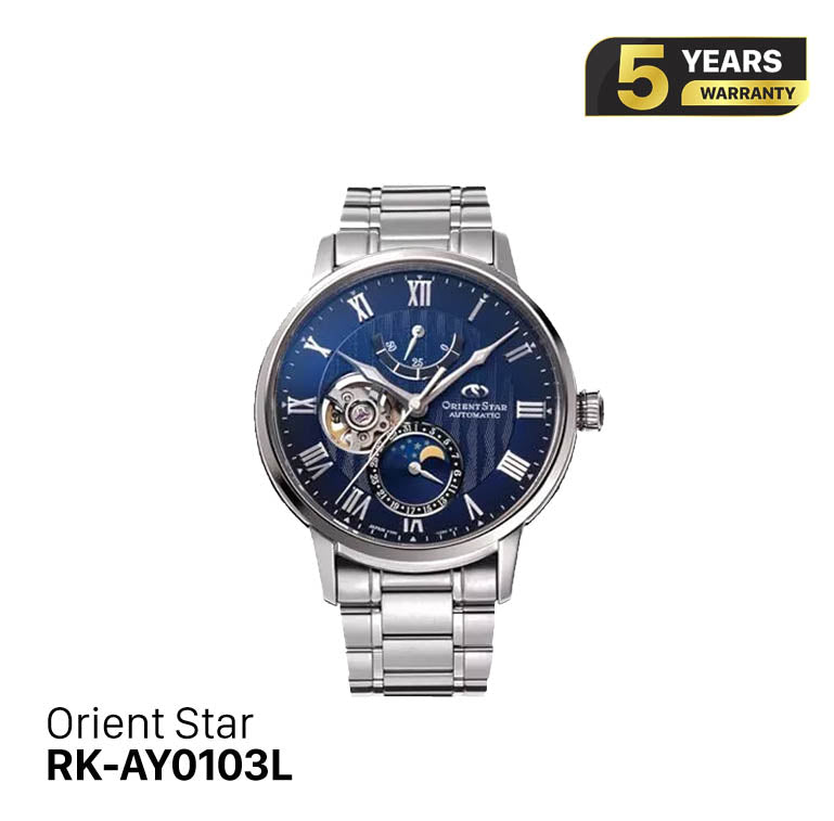Đồng hồ cơ Orient Star Mechanical Moon Phase RK-AY0103L (Bản nội địa) - Nhận Order
