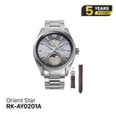 Đồng hồ cơ Orient Star Mechanical Moon Phase M34 F7  RK-AY0201A (Bản nội địa)