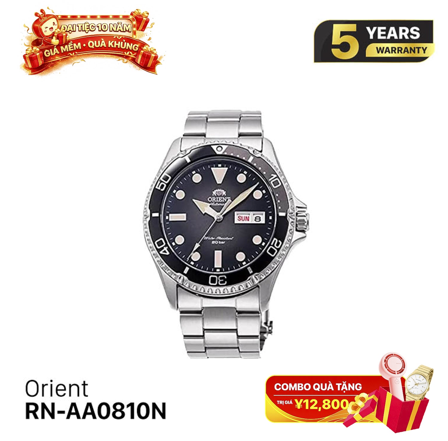 Đồng hồ cơ Orient Mako RN-AA0810N - Nhận Order