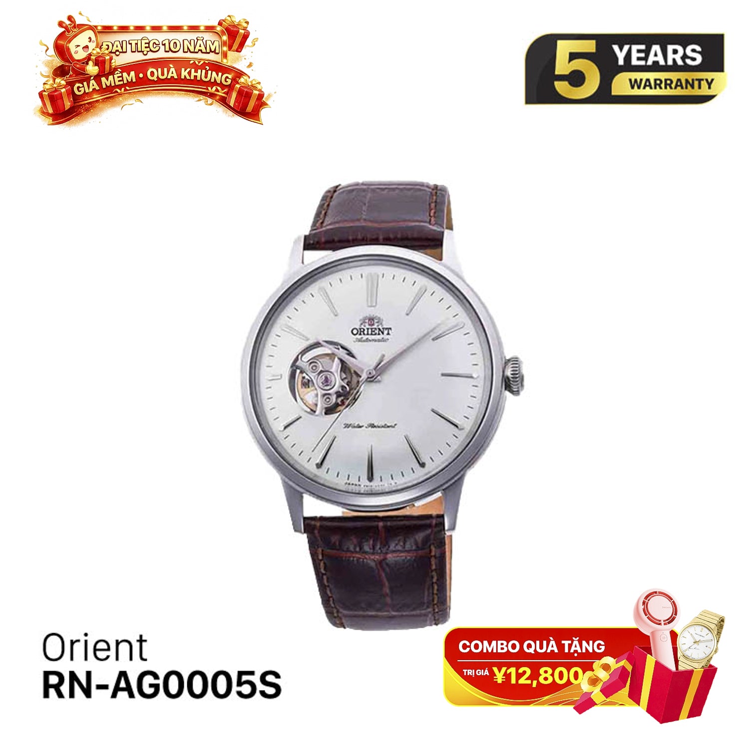 Đồng hồ cơ Orient Bambino RN-AG0005S