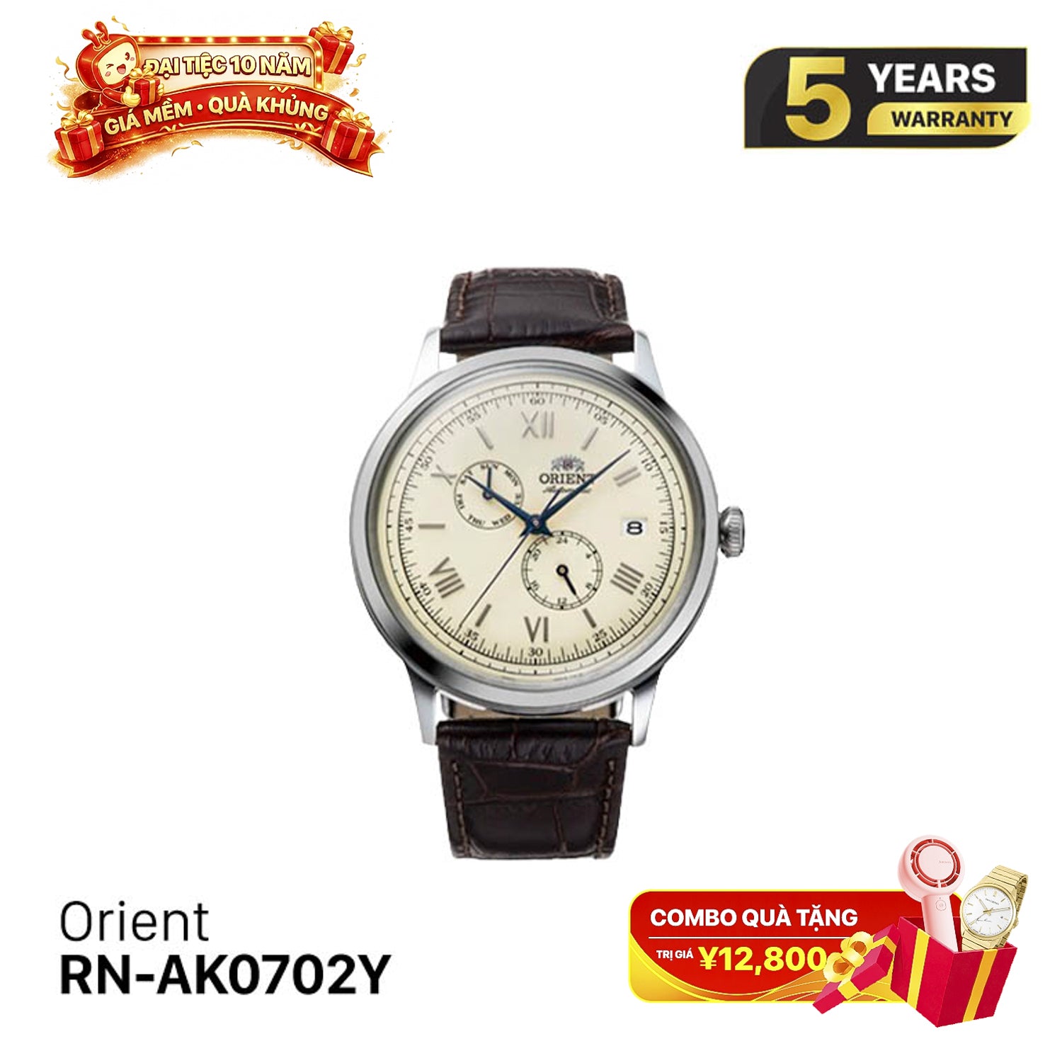Đồng hồ cơ Orient Bambino RN-AK0702Y