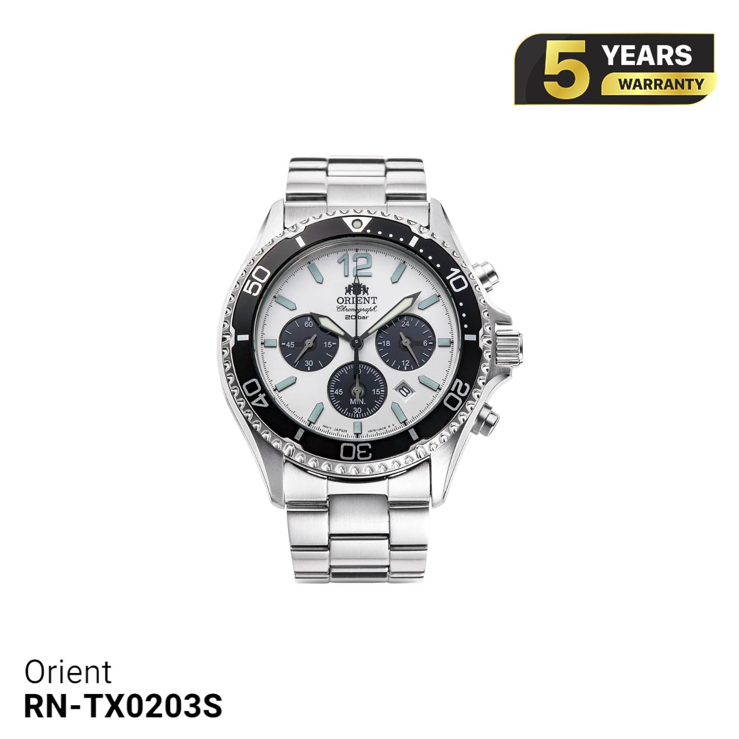 Đồng hồ năng lượng mặt trời Orient Mako RN-TX0203S - Nhận order