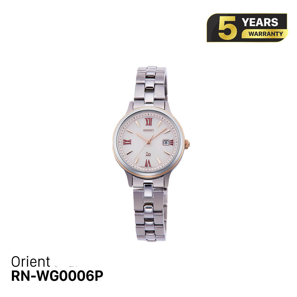 Đồng hồ năng lượng mặt trời nữ Orient iO Natural & Plain RN-WG0006P