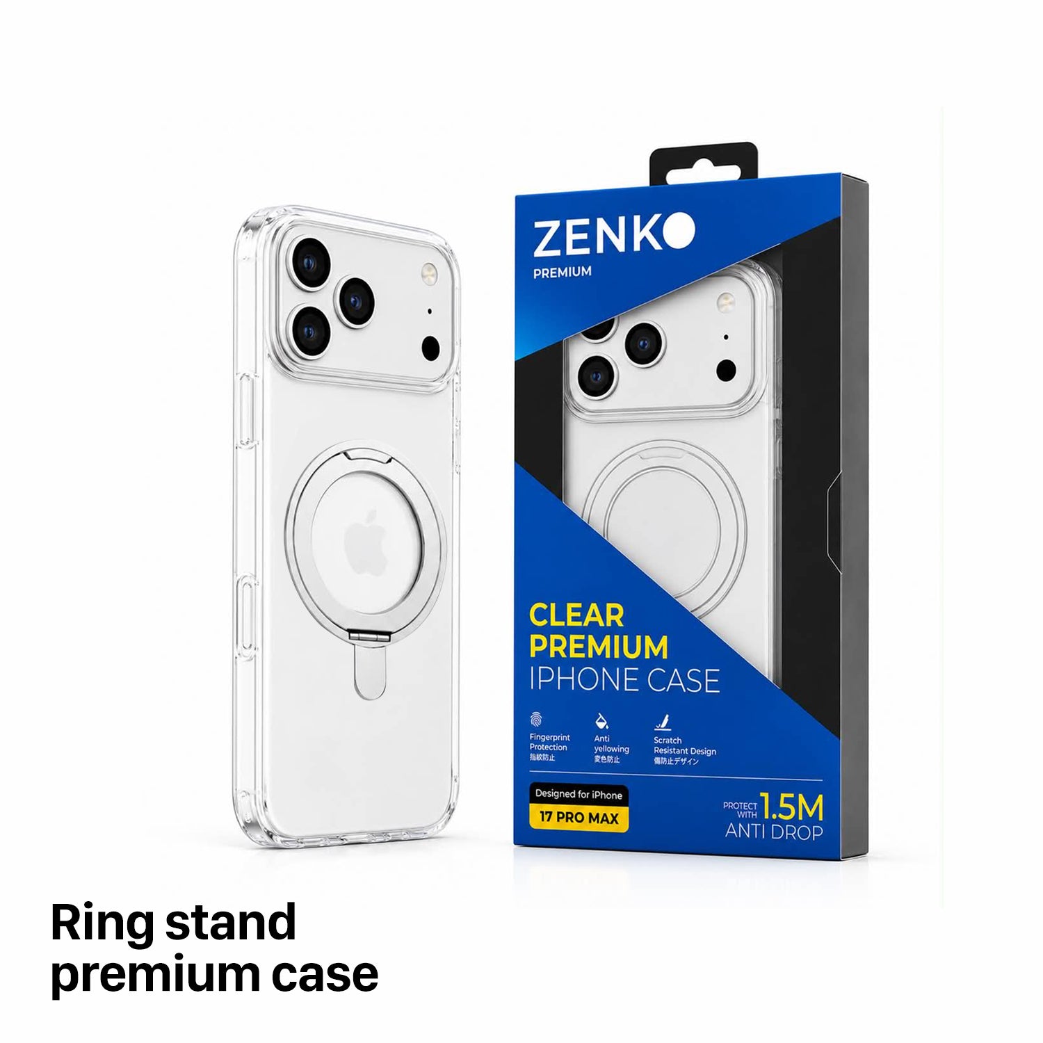 Ốp Zenko Premium MagSafe – Ring Stand