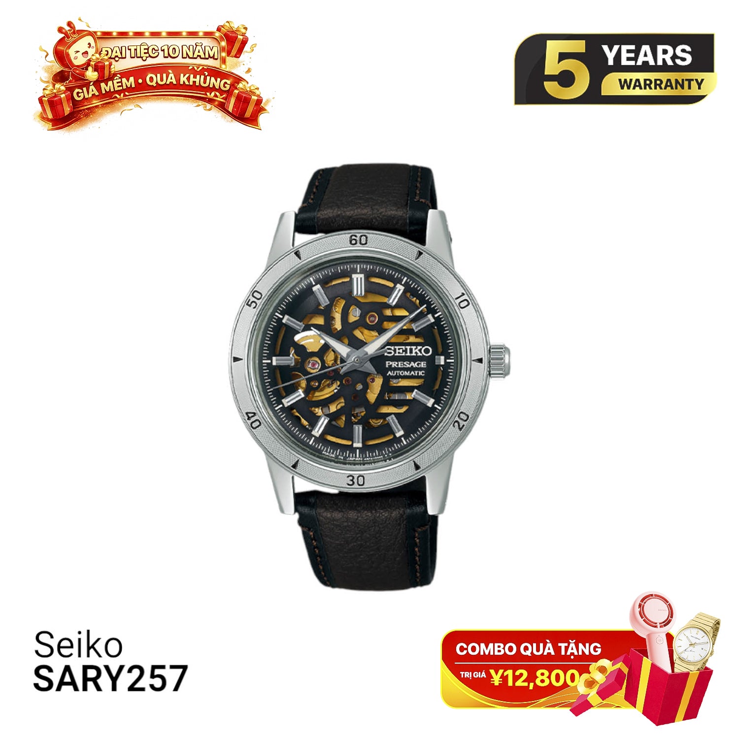 Đồng hồ cơ Seiko Pressage Style60's SARY257 - Nhận Order