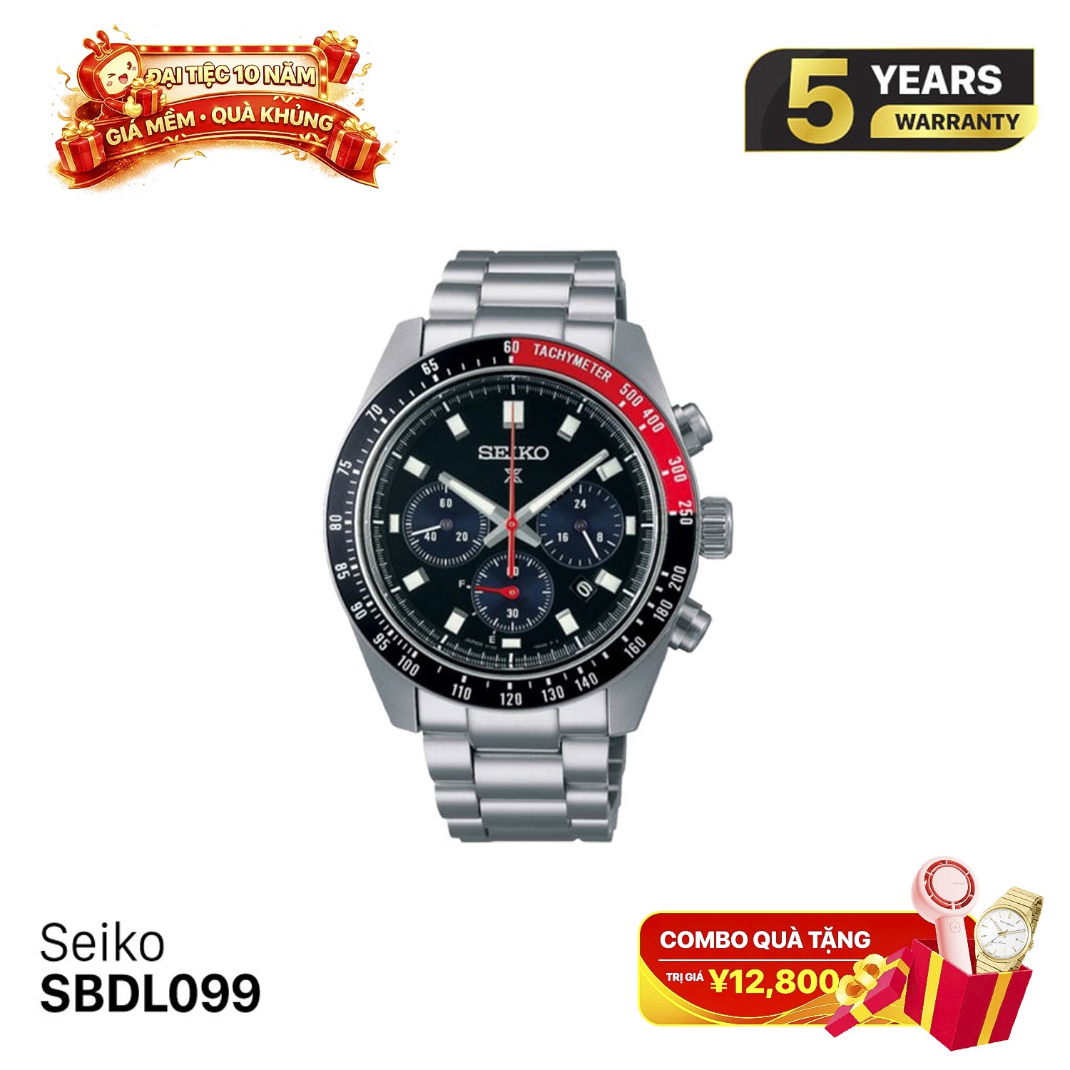 Đồng hồ năng lượng mặt trời Seiko Prospex Speedtimer SBDL099 - Nhận Order