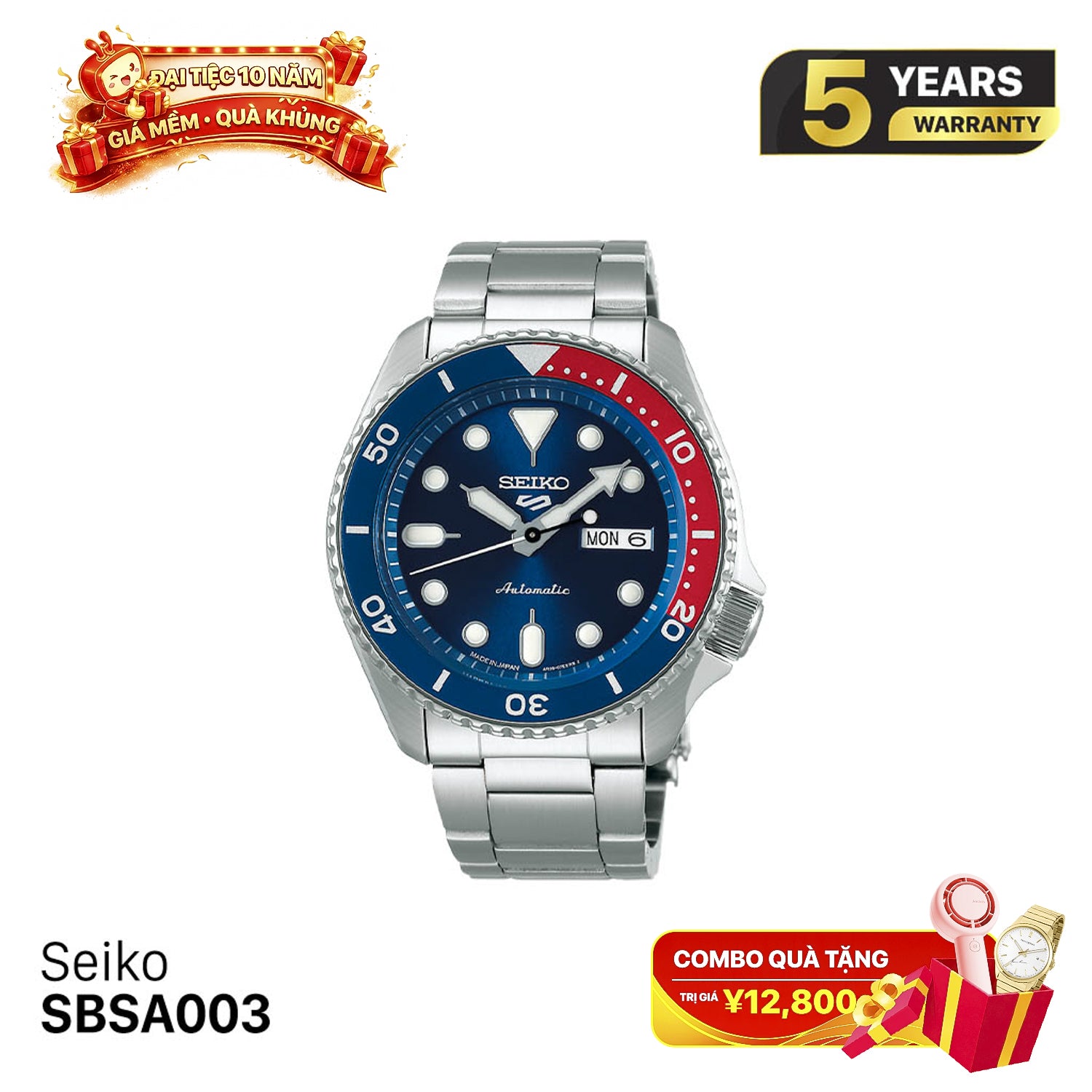Đồng hồ cơ Seiko 5 Sport SKX series SBSA003 - Nhận Order