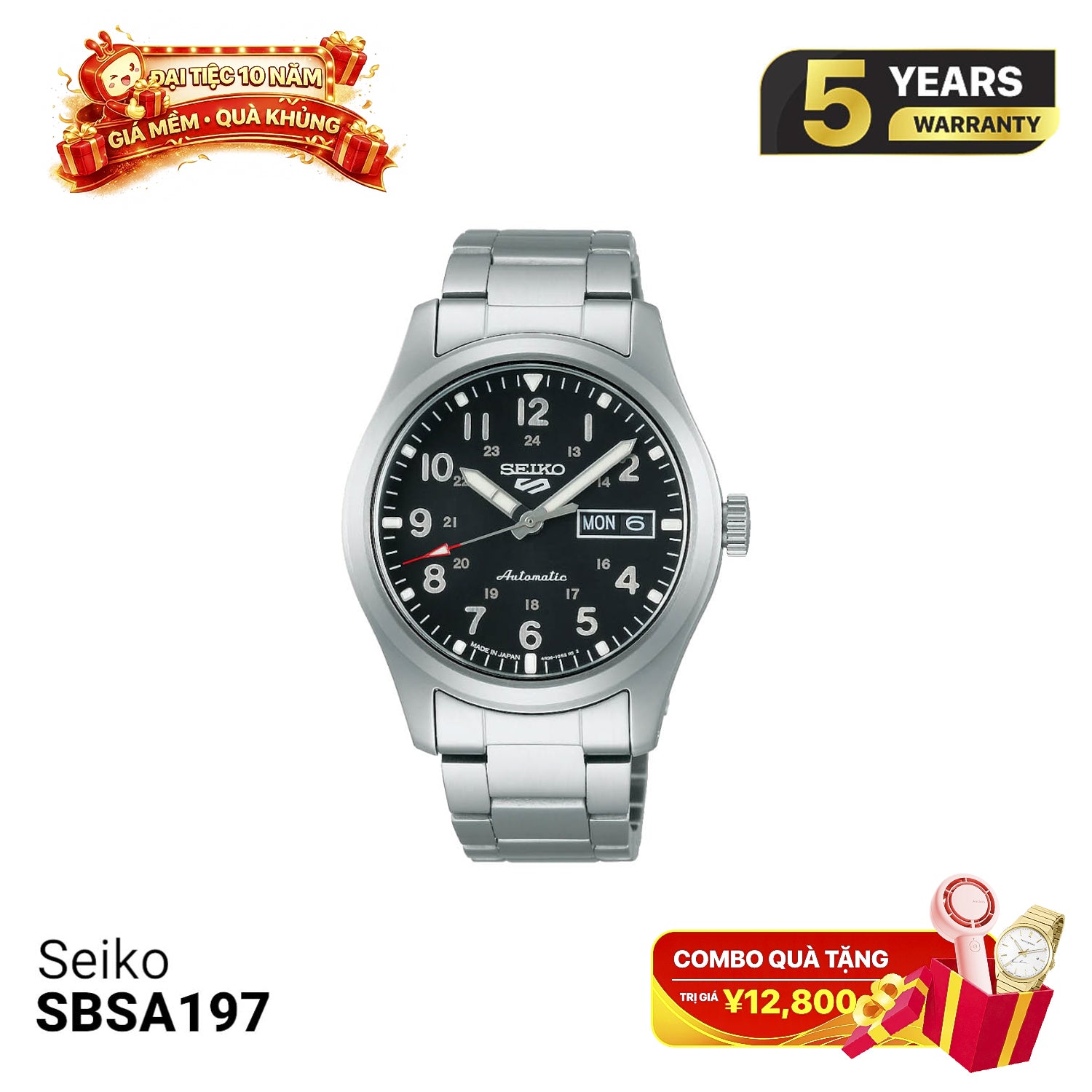 Đồng hồ cơ Seiko 5 Field series SBSA111 - Nhận Order
