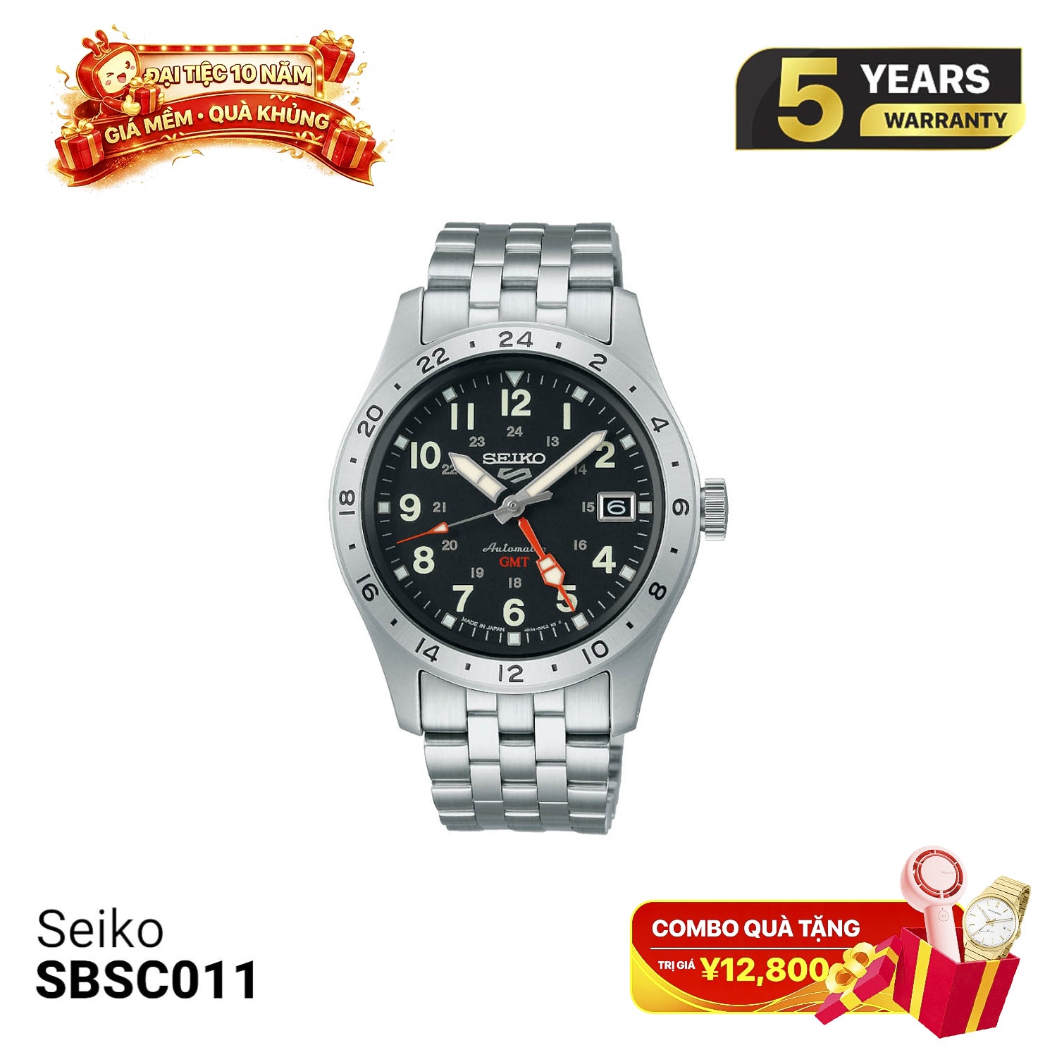 Đồng hồ cơ Seiko 5 Field series SBSC011 - Nhận Order