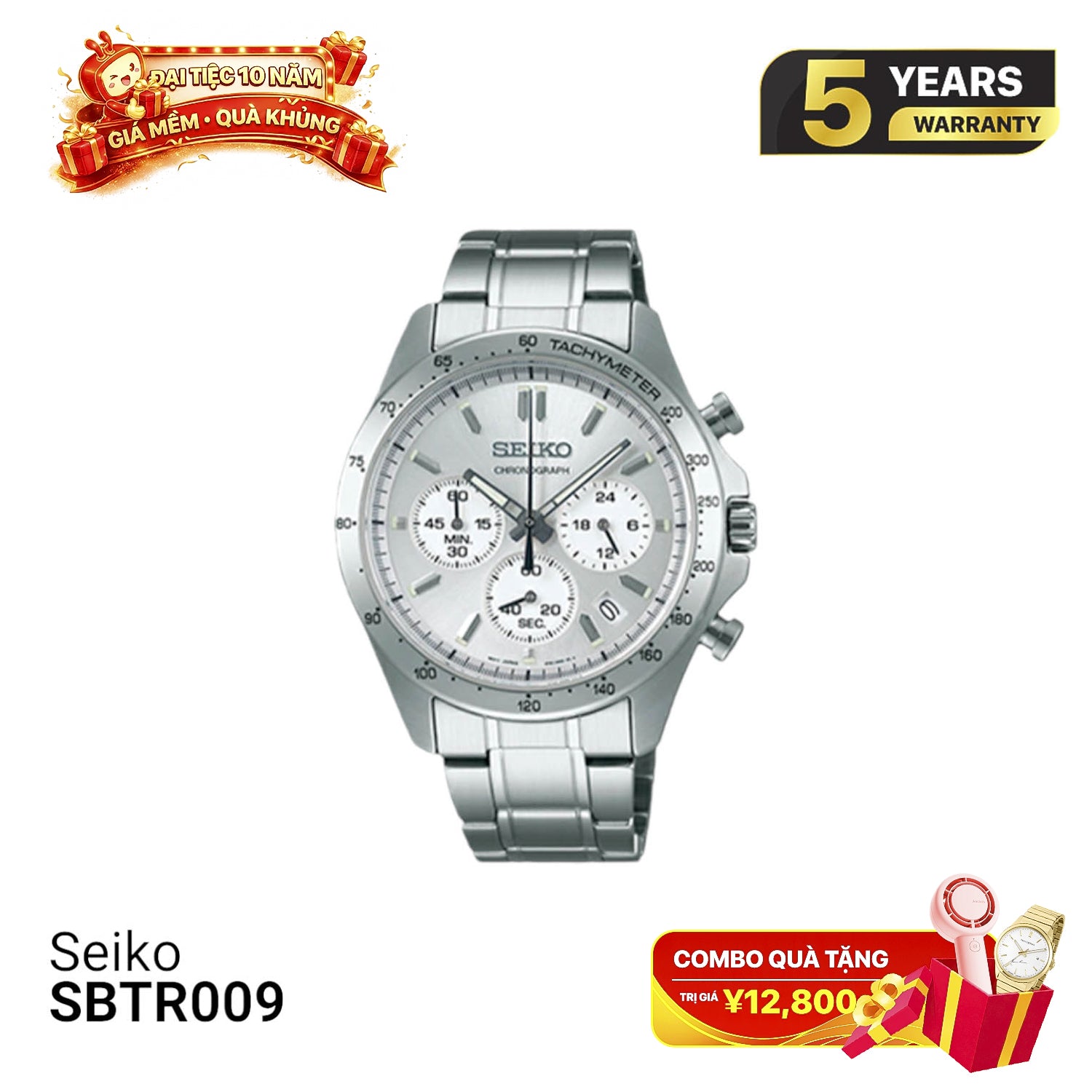 Đồng hồ pin Seiko Chronograph SBTR009 - Nhận Order