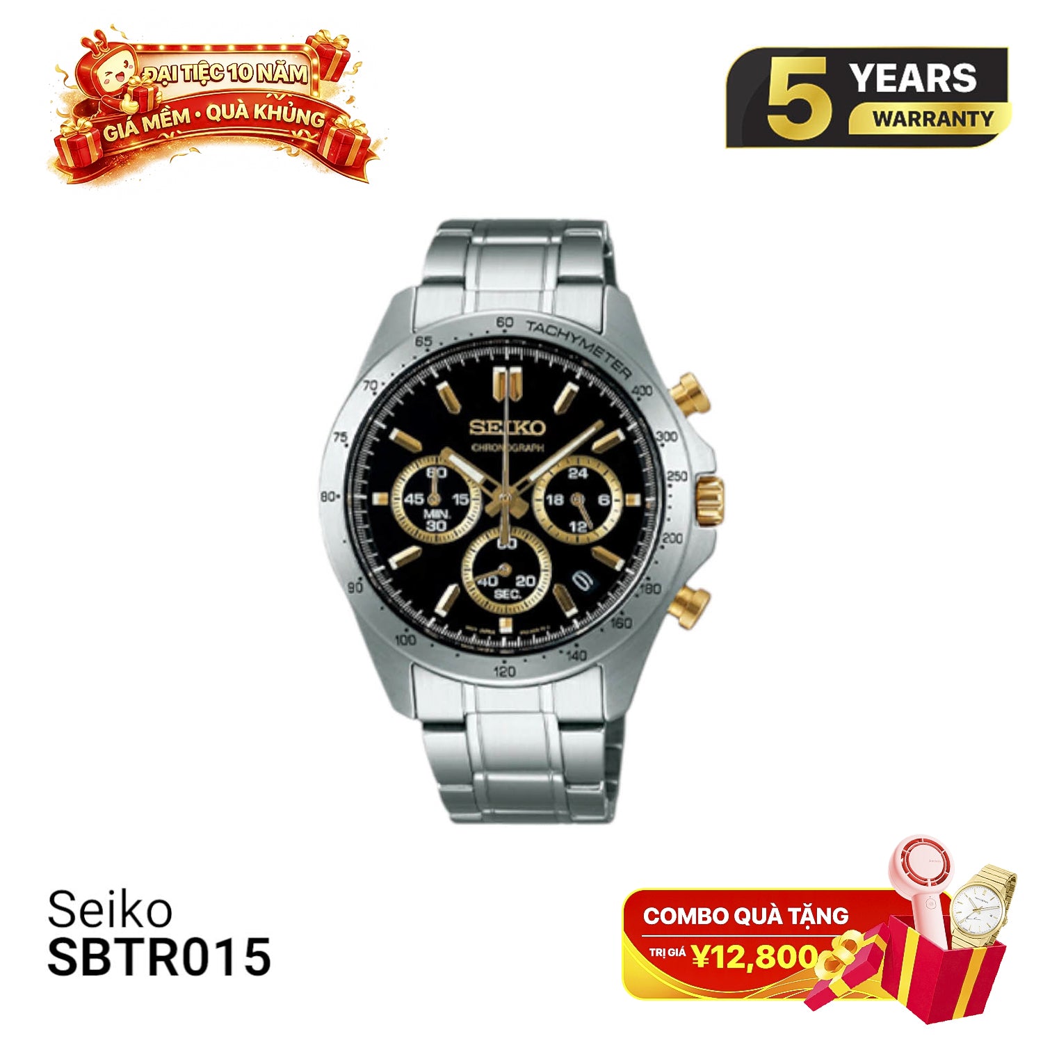 Đồng hồ pin Seiko Chronograph SBTR015 - Nhận Order