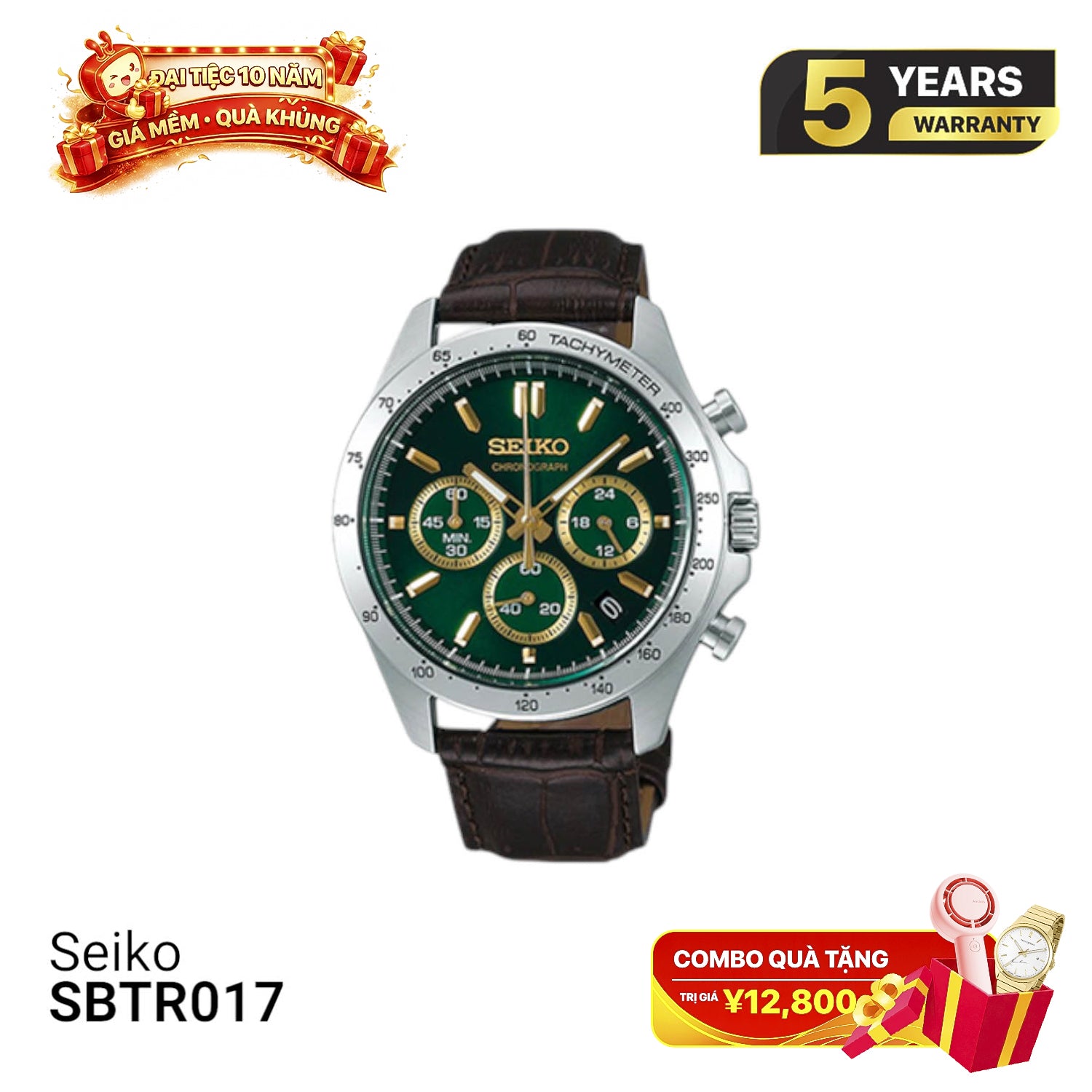 Đồng hồ pin Seiko Chronograph SBTR017 - Nhận Order