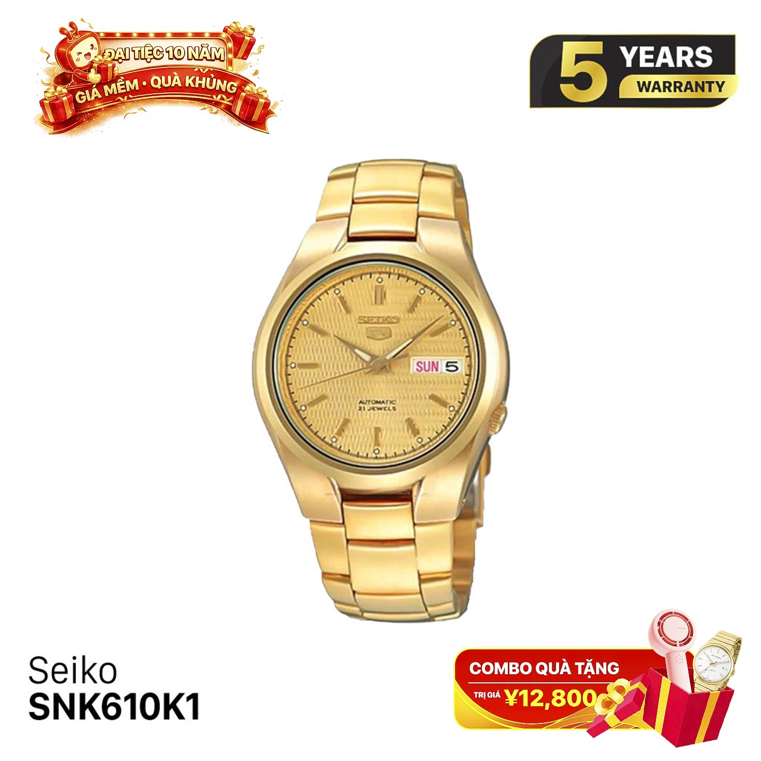 Đồng hồ cơ Seiko 5 SNK610K1