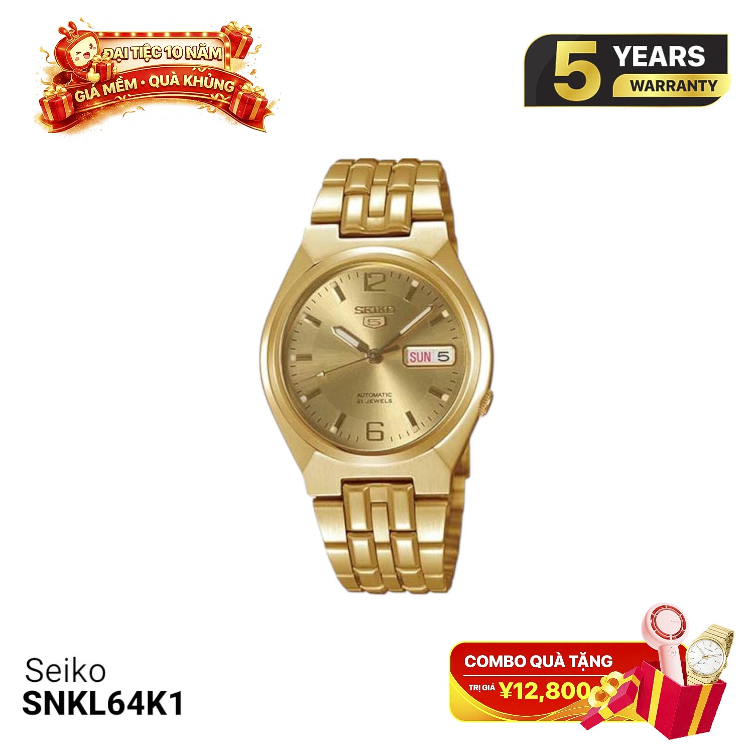 Đồng hồ cơ Seiko 5 SNKL64K1
