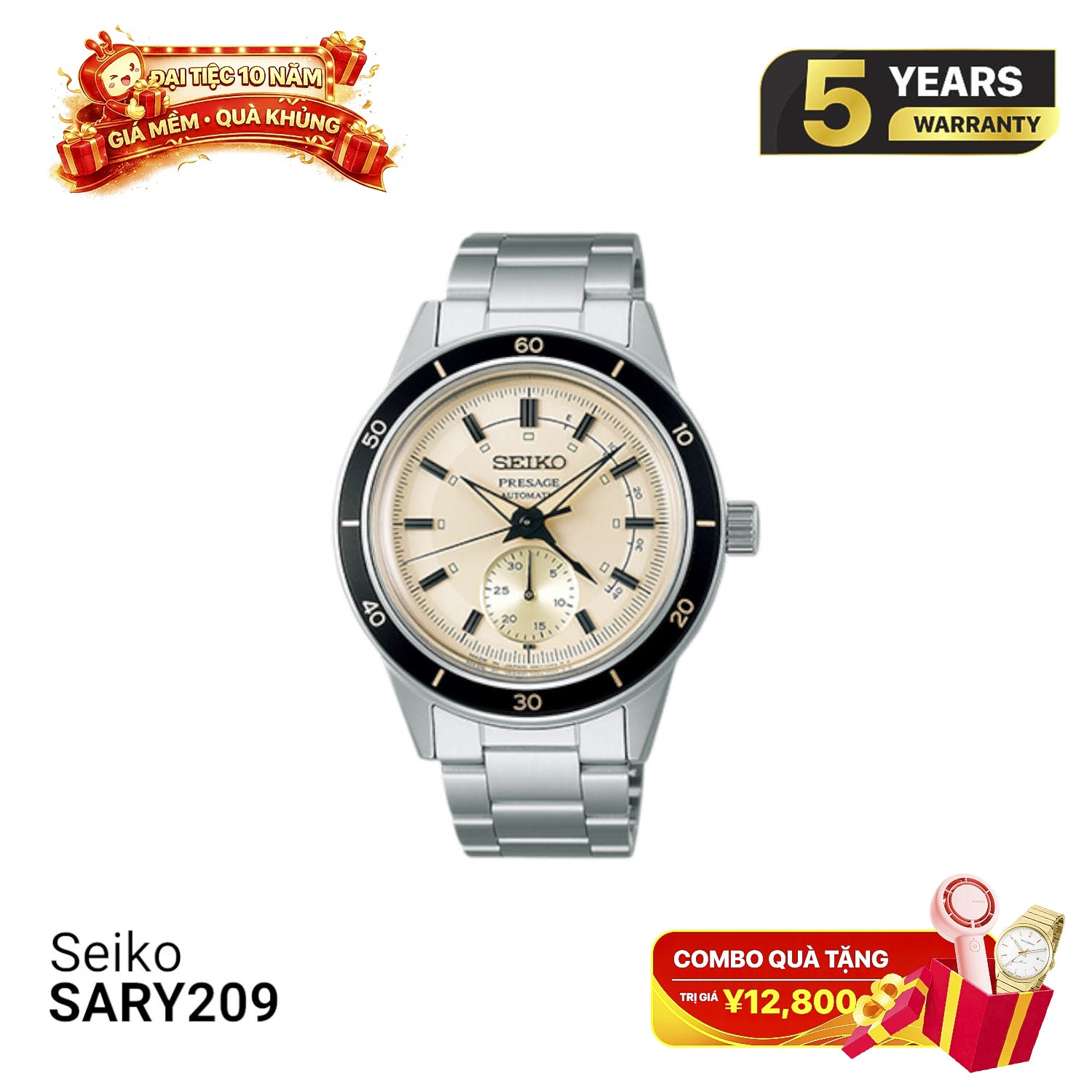 Đồng hồ cơ Seiko Pressage Style60's SARY209 - Nhận Order