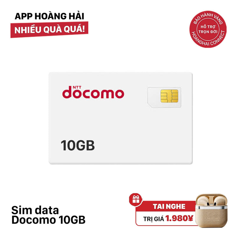 Docomo 10GB data SIM - Sold Out - Free random wireless headset 