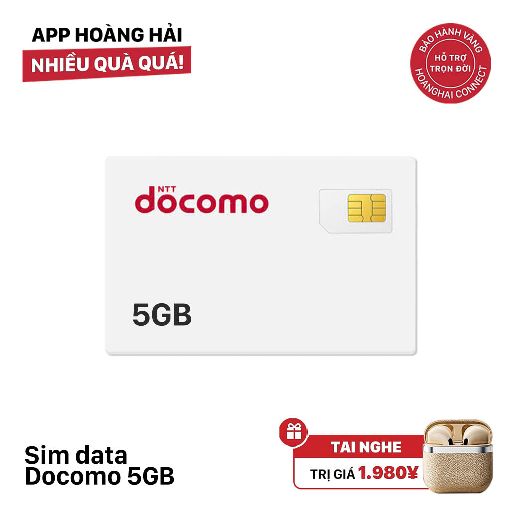 Docomo 5GB data SIM - Sold Out - Free random wireless headset 