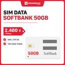 Sim data Softbank 50GB cước 2480¥